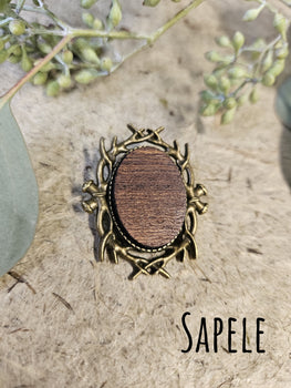 Brass Antler Brooch