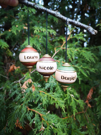 Custom Wooden Ornament - 3pk