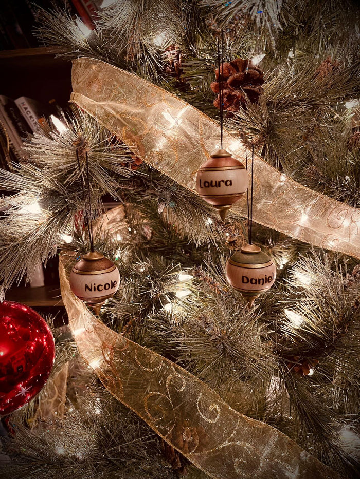 Custom Wooden Ornament - 3pk